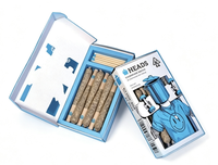 Caja de Exhibición de Cartón con Logotipo Dorado Personalizado al por Mayor para Papel de Liar Cigarrillos, Accesorios para Fumar, Exhibición Minorista