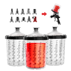 Pistola de Pulverización Neumática HVLP de Grado Industrial Profesional de 600 ml con Vaso para Pintura, para Pintura y Repintado de Carrocerías de Automóviles - Product Image 1