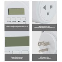 SNTOOM GET03A-TH Intelligenter Stecker mit amerikanischem Standard-Zeitschaltuhr-Steckdosenadapter, energiesparende elektronische Zeitschaltuhr