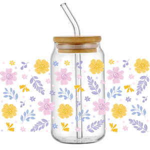 Pegatinas de Transferencia <span class=keywords><strong>para</strong></span> Vasos de 16 oz, Pegatinas UV DTF con Diseño de <span class=keywords><strong>Flores</strong></span> <span class=keywords><strong>para</strong></span> Manualidades y <span class=keywords><strong>Muebles</strong></span> - Product Image 4