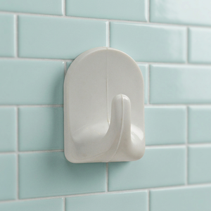 VL CUPOLA Plastic Single-Tier <b>Wall</b> Mounted Self-Adhesive Clothing <b>Hook</b> 1010 Large Bathroom - Product Image 3