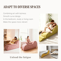 Canapé moderne personnalisé en mousse à mémoire de forme pour salon, fauteuil de yoga, canapé de compression en tissu, conception OEM/ODM, vente en gros pour la maison