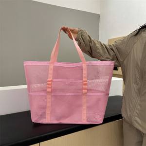 Summer Large Handbag for Girls New Polyester Travel <b>Bag</b> Lightweight 20-35L Breathable Large-Capacity Fitness Sports <b>Bags</b> Tanjing - Product Image 2