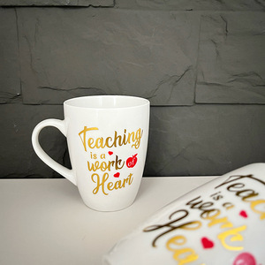 Mug en céramique personnalisé avec impression de lettres, mugs en porcelaine, coffret cadeau pour la rentrée scolaire - Product Image 4