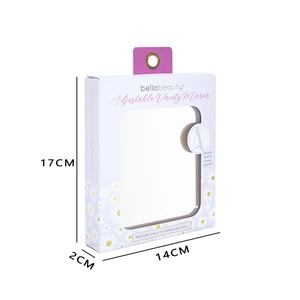 Gmagic bảng bàn Vanity trang điểm gương ABS xách tay gấp gương với kim loại đứng 90 ° Điều chỉnh xoay tạo nên gương - Product Image 2