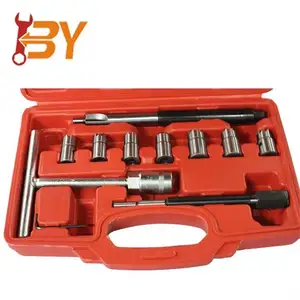 10pc diesel injecteur siège cutter ensemble d'outils dissolvant de carbone moteur Valve outils