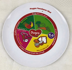 Assiette nutritionnelle Assiette pour enfants Assiette en fibre de bambou 100% mélamine pour enfants Repas d'équilibre avec légumes <span class=keywords><strong>riches</strong></span> en nutriments et vibrants - Product Image 2