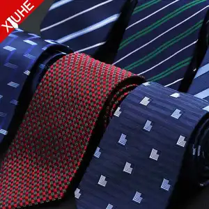 High Quality Trendy OEM ODM Black Tie Woven Jacquard Navy Blue Necktie Custom Design 100% Silk Ties For Men
