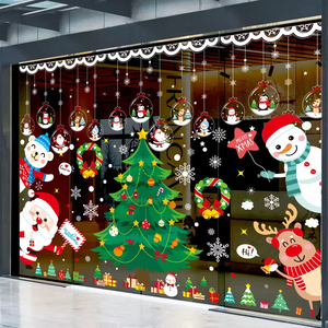 <span class=keywords><strong>Adesivi</strong></span> statici rimovibili <span class=keywords><strong>per</strong></span> vetrina porta in vetro decorazione vetrina Merry natalizia personalizzata - Product Image 5