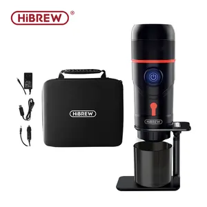 HiBREW 15 bar elektrikli ısıtma su taşınabilir kahve makinesi taşınabilir araba kahve makinesi araba seyahat takım için