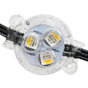 Contrôleur DMX 360 degrés, rideau de boules LED DMX, logiciel de matrice, 24V, Bola, double face, DMX 50mm, lumière pixel 3D transparente, corps en PVC - Product Image 3