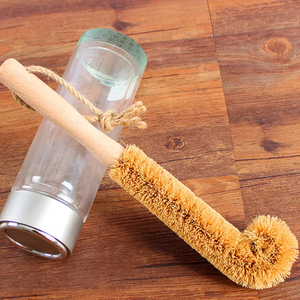Wholesale Lightweight Coconut Fibers Cup Cleaning <b>Brush</b> with Wooden Handle for Kitchen Utensils Jars Home Feeding <b>Bottles</b> - Product Image 4