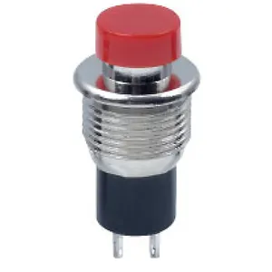 Лидер продаж ABILKEEN H = 3,2 мм Диаметр 7,9 мм красная кнопка типа выключенный Пластиковый Кнопочный переключатель с 2-контактным припоем