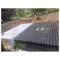 Réservoir modulaire souterrain de retenue d'infiltration d'eau de pluie pour les parkings de surface et la construction de routes