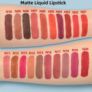 <span class=keywords><strong>Crayon</strong></span> à lèvres liquide longue tenue mat naturel brun, haute pigmentation, waterproof, marque privée, idéal pour un cadeau - Product Image 4