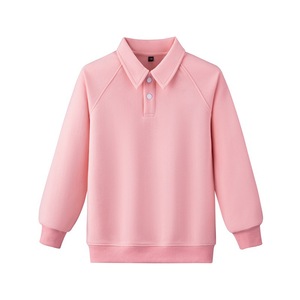 Qingli Oem No Tariff Nouveau Style Enfants Couleur Unie <span class=keywords><strong>Polo</strong></span> À Manches Longues Printemps Automne À La Mode Sweat - Product Image 4