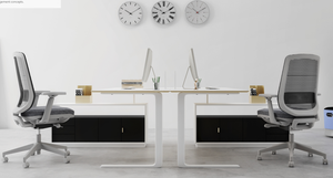 Muebles cómodos Silla ergonómica Silla elevadora de tareas ejecutivas Sillas de oficina de malla giratoria con reposacabezas - Product Image 5