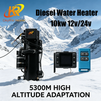 Chauffe-eau diesel 10KW 12V 24V, préchauffeur de moteur, liquide de refroidissement hydronique pour camping-car, camion, bus, caravane, chauffage de stationnement, vente en gros