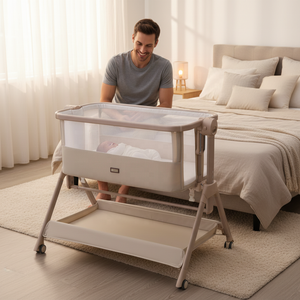 Nouveau lit cododo 1S pliable rapide avec design latéral large, réglable, pour bébés, nourrissons et tout-petits, berceau pour nouveau-né, lit bébé - Product Image 1