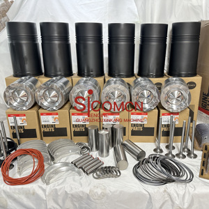 4BT 3.9 6BT 5.9 QSB 6.7 6CT 8.3 6CTA L10 QSL9 moteur diesel pièces de reconstruction Kit de réparation de révision chemise de cylindre de piston pour Cummins - Product Image 2