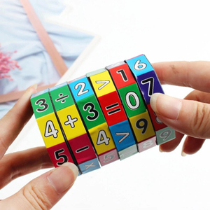 Juguete Montessori para niños, números matemáticos, cubo mágico, juguete, juego de rompecabezas, aprendizaje temprano, diversión educativa, calcular, juego de matemáticas - Product Image 1