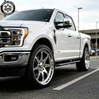 Jantes forgées en alliage à déport profond 6x5.5 8x6.5 6x139.7 chromées pour camions, 20 22 24 26 pouces, jantes flottantes pour Chevy GMC Sierra Dodge