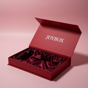 JoyBox Luxury Single Bottle Wine Champagne Foldable Magnetic <b>Glass</b> Set Custom Matt Red Factory Art Cardboard Gift Soda Tequila - Product Image 3