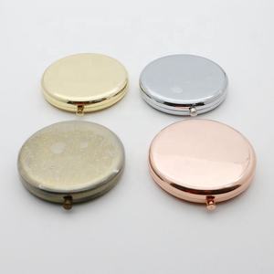 Mini miroir compact cosmétique portatif de <span class=keywords><strong>salon</strong></span> de beauté d'or <span class=keywords><strong>rose</strong></span> avec le logo - Product Image 6