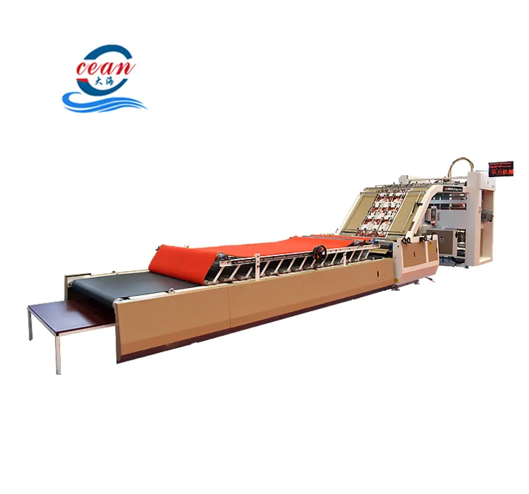 automatic flute laminator paper laminating machine