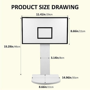 New cross-border basketball hoop trash can, creative mini basketball hoop trash storage <b>bracket</b>, creative trash can. - Product Image 4
