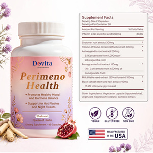 Custom Private Label Perimenopause Support Supplement Capsules for Women Natural Herbal Extract Formula Wholesale Bulk B2B - Product Image 2