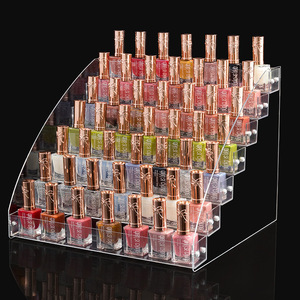 Présentoir à vernis à ongles en acrylique, boîte de rangement transparente multicouche pour salon, support cosmétique, organisateur de bureau - Product Image 1