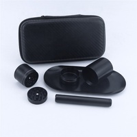 Kit de fumer de conception attrayante de mode noire broyeur de fumée de tabac plateaux roulants cônes pré-roulés accessoires de fumer d'herbe