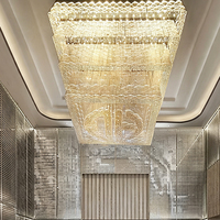 Lámpara Colgante LED de Cristal Ajustable en Altura, Impresa en 3D, Marca DUOMEIJU, para Vestíbulo de Hotel, Oficina en Casa, Sala de Estar, Villa - Moderna