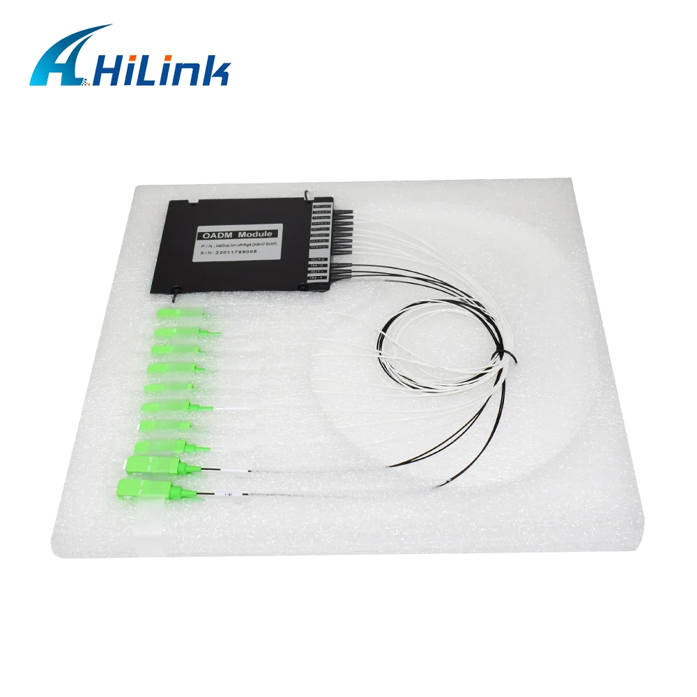 Optical Module Dual Fiber 2CH Optical DWDM OADM Equipment East And West ABS Type With SC APC Connector