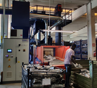 Machine de sablage à mailles en acier au manganèse électrique personnalisée pour l'élimination de la rouille des moyeux de roues automobiles, haute performance