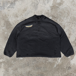 Pull à capuche personnalisé pour homme en molleton 100% coton avec fermeture éclair, motif imprimé lettres, coupe ample, écologique, poids du tissu 380-450g - Product Image 5