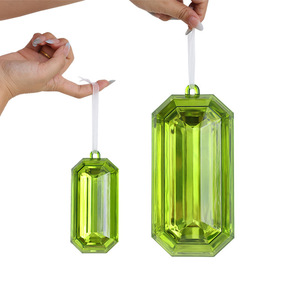 Đầy Màu Sắc Vuông Đá Quý Cây Giáng Sinh Trang Trí Rực Rỡ Bông Tuyết Đồ Trang Trí Và Nhựa Giáng Sinh Bóng Trang Trí - Product Image 5