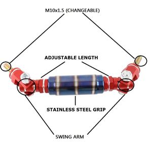 Universal Aluminum Alloy Blued Grab Handle Baked Straight Tube For <b>Car</b> <b>Interior</b> Modification Passenger Side Safety Protection - Product Image 2