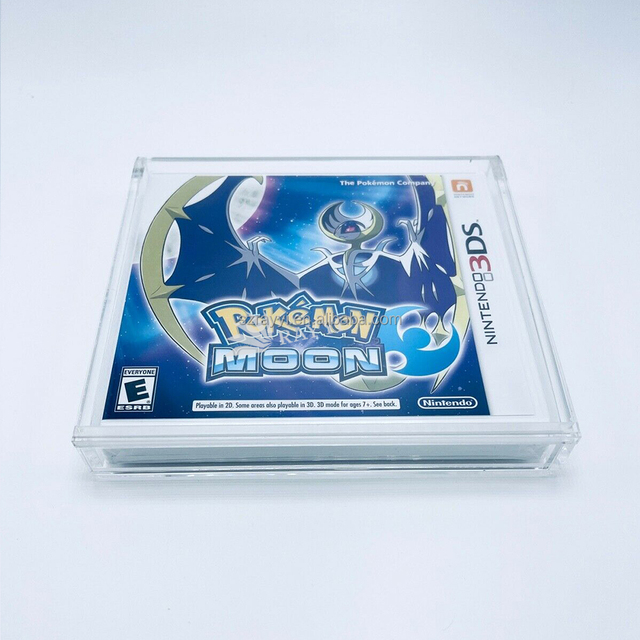 RAY YI Clear Acrylic Sliding  Video Games  Protective Display  Case for Nintendo DS Game Box