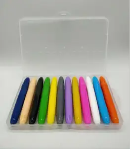 Crayon Soluble dans l'eau, non toxique, ensemble de 12 couleurs, fournitures artistiques, bâton de peinture, lavable pour enfants