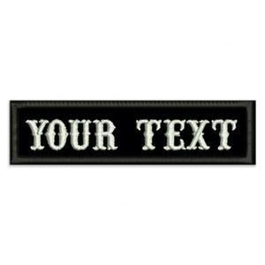 Custom Text Embroidery Name Patch <b>Iron</b> on Sew on Embroidered Badge for Clothing Garment - Product Image 3