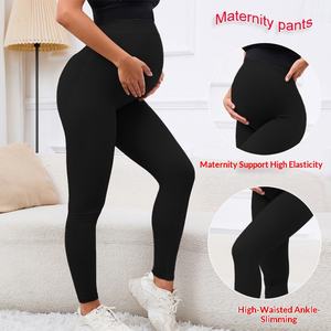 Nouveaux Leggings de Printemps en Velours pour la Première Trimestre de <span class=keywords><strong>Grossesse</strong></span>, Élastiques et à Séchage Rapide, avec Soutien Ventral - Product Image 2