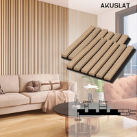 Panneaux muraux en bois à lattes écologiques, panneaux acoustiques en MDF ignifuge en chêne, panneaux décoratifs pour la maison