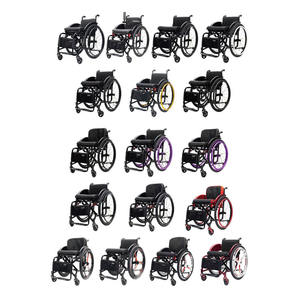 Fauteuil roulant sportif multifonction pliable autopropulsé certifié <span class=keywords><strong>CE</strong></span>, aluminium, 24 pouces, frein à main de 4 pouces, 13 kg, garantie 1 an - Product Image 5