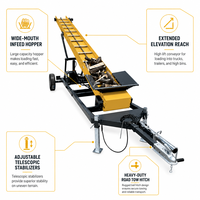 Solution de empilage de bois sans effort avec angle de chargement réglable et courroie de qualité professionnelle pour la productivité forestière