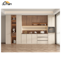 Buffet mural vintage en bois personnalisable pour la salle à manger à la maison ou à l'école Mobilier de maison avec chaise de