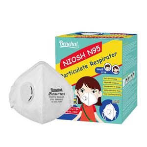 Untuk N95 masker Respirator setengah wajah tahan debu sekali pakai ukuran kecil dengan Filter katup lipat datar MS8865 kartrid Masker Anti Debu - Product Image 2