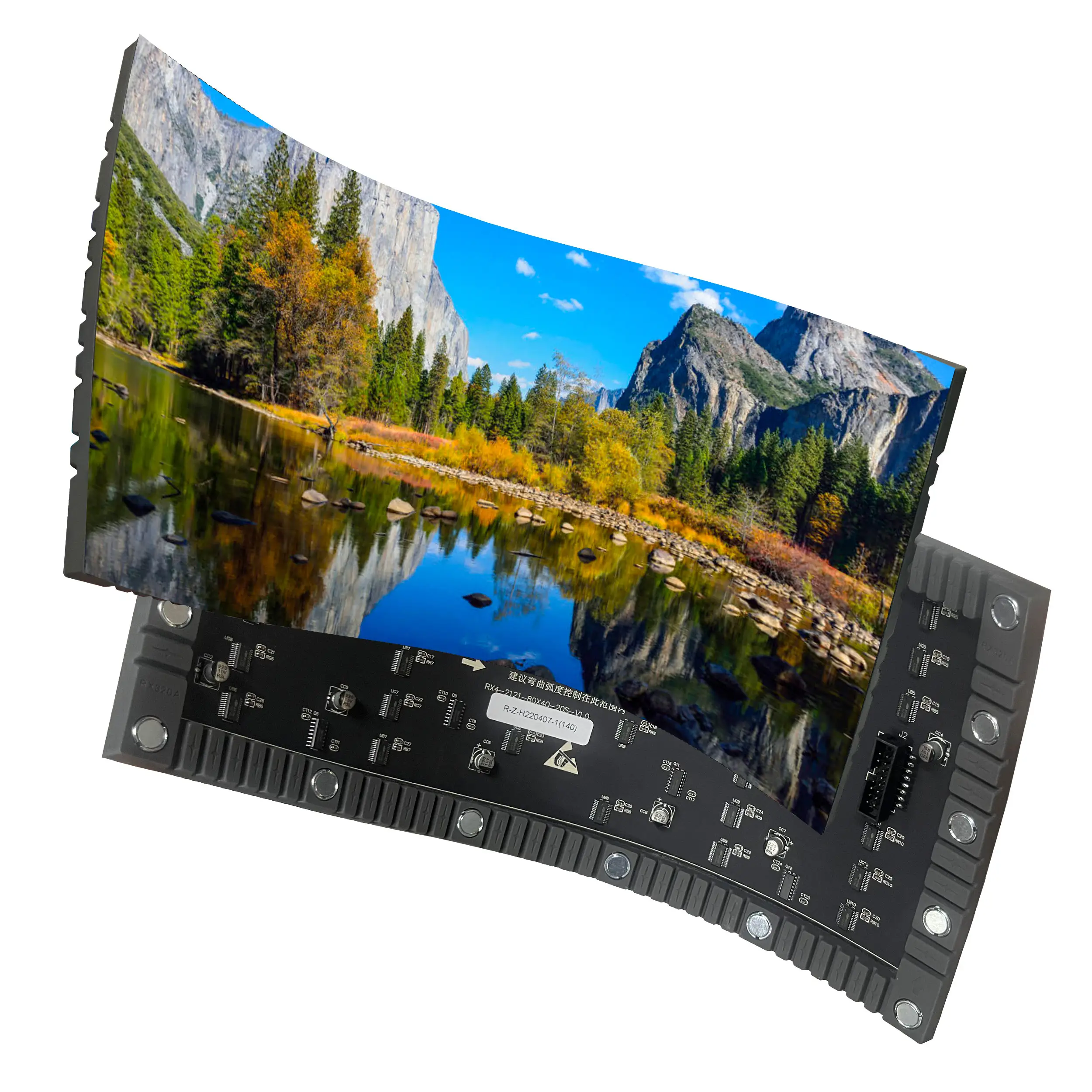 4mm LED pitch flexible panel programmable control full color display advertising signboard loop display low energy consumption