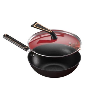 Five Blessings Silver Saucer Wok 320mm Non-Stick Large Capacity Cooking Pot - Product Image 2